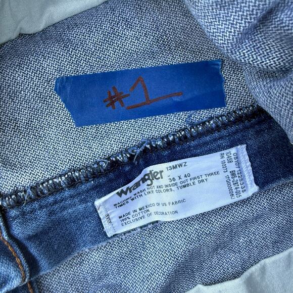 Wrangler 13MWZ Original Fit Cowboy Cut Jeans 36x40 - Picture 4 of 6